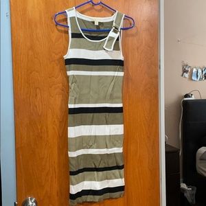 Michael Kors Striped Bodycon Dress